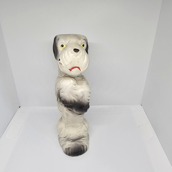 Other - Vintage Hand Painted Japanese Plaster Dog Figurine 6 inch‎ Terrier Animal Statue